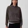Felpa con cappuccio oversize pesante per adulti