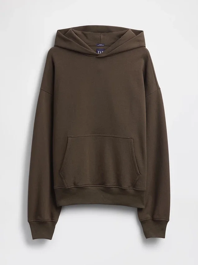 Felpa con cappuccio oversize pesante per adulti