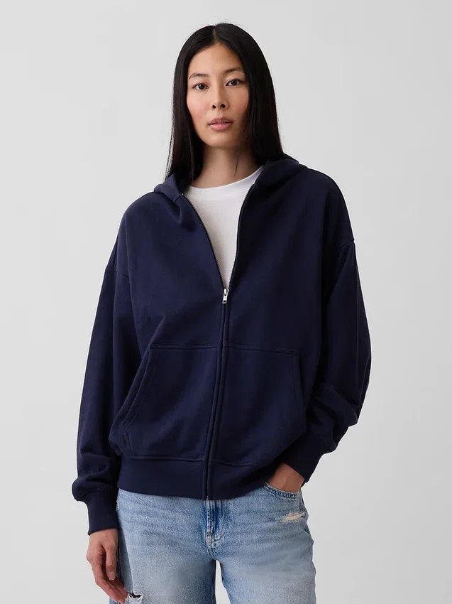 Felpa con cappuccio oversize pesante per adulti