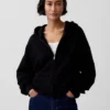 Felpa con cappuccio oversize pesante per adulti
