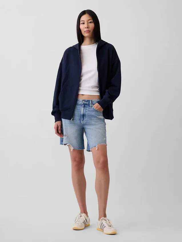Felpa con cappuccio oversize pesante per adulti