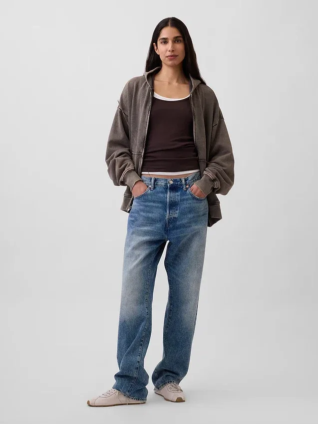 Felpa con cappuccio oversize pesante per adulti
