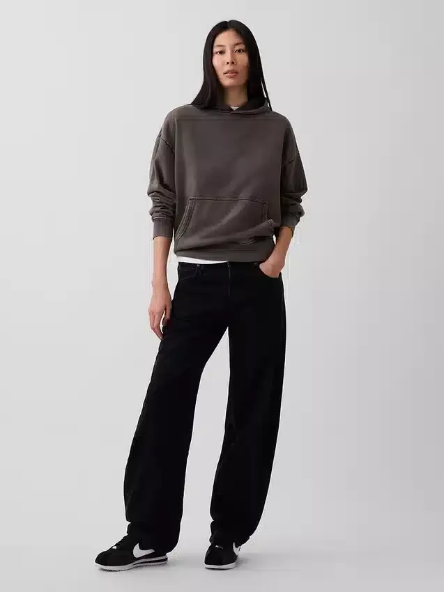 Felpa con cappuccio oversize pesante per adulti