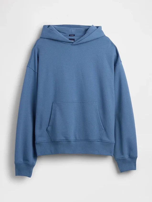 Felpa con cappuccio oversize pesante per adulti