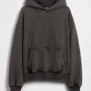 Felpa con cappuccio oversize pesante per adulti