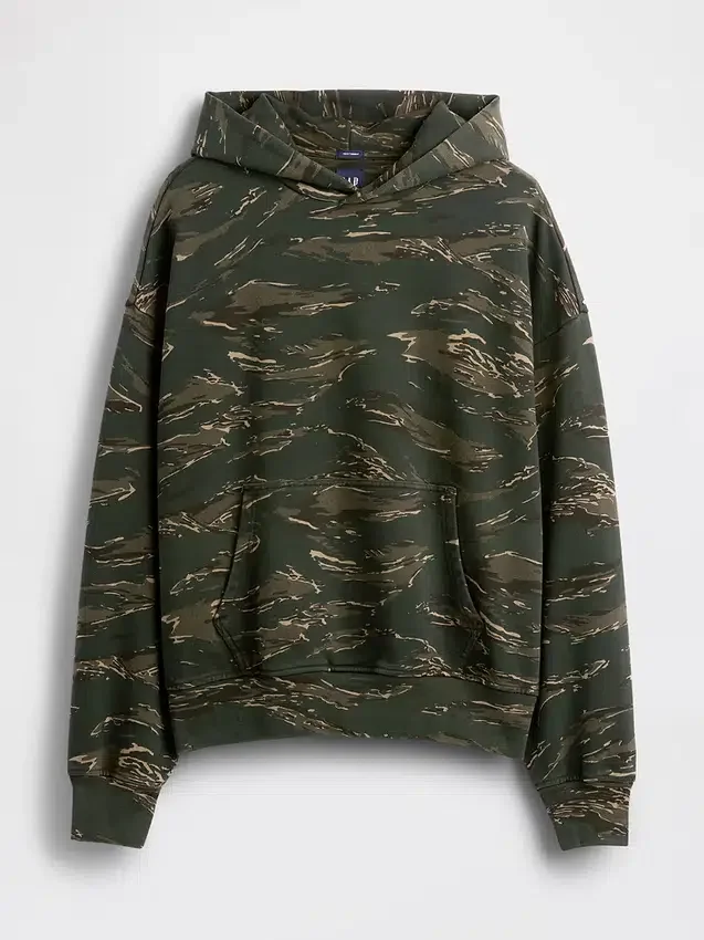 Felpa con cappuccio oversize pesante per adulti