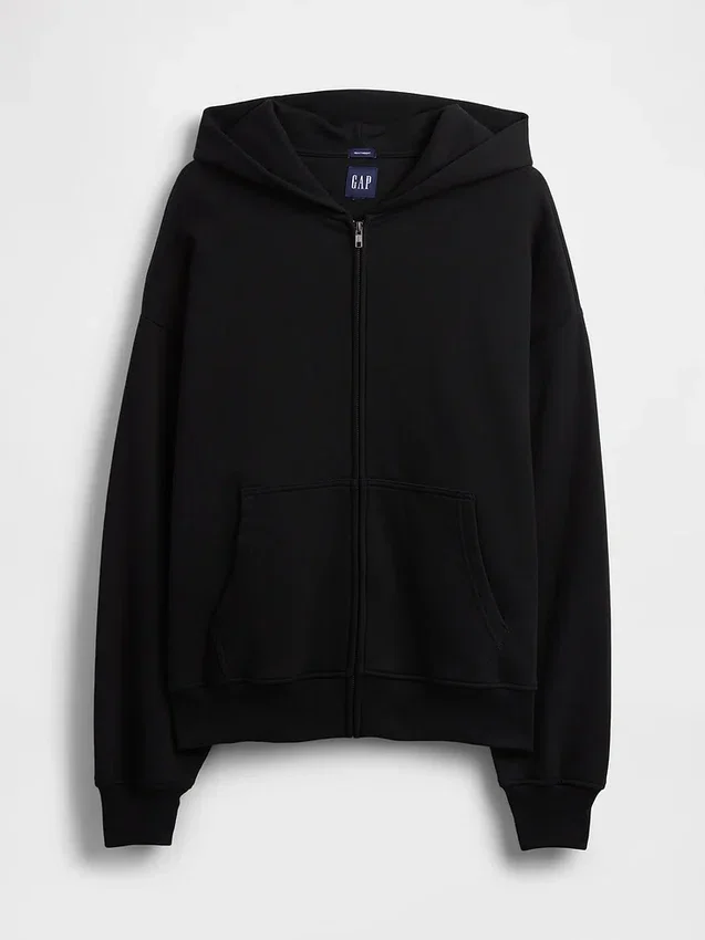 Felpa con cappuccio oversize pesante per adulti