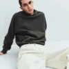 Felpa con cappuccio oversize pesante per adulti