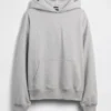 Felpa con cappuccio oversize pesante per adulti