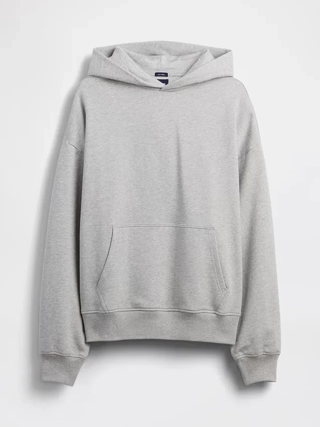 Felpa con cappuccio oversize pesante per adulti