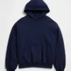 Felpa con cappuccio oversize pesante per adulti