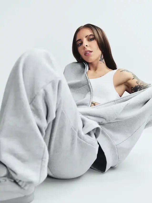 Felpa con cappuccio oversize pesante per adulti