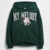 Felpa con cappuccio oversize Vintagesoft per bambini con Hello Kitty