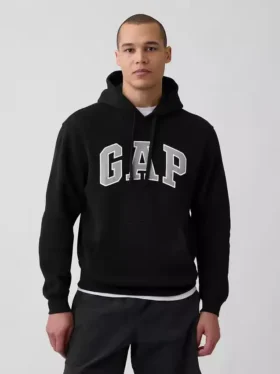 Felpa con cappuccio per adulti Vintagesoft con Arch Logo