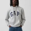 Felpa con cappuccio per adulti Vintagesoft con Arch Logo