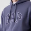 Felpa con cappuccio per adulti Vintagesoft con Arch Logo