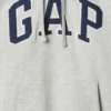 Felpa con cappuccio per adulti Vintagesoft con Arch Logo