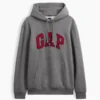 Felpa con cappuccio per adulti Vintagesoft con Arch Logo