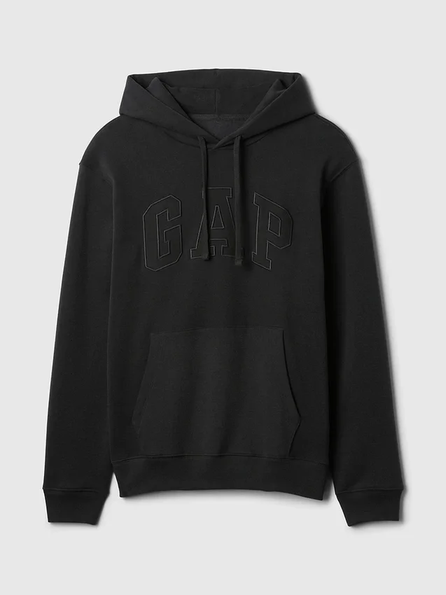 Felpa con cappuccio per adulti Vintagesoft con Arch Logo