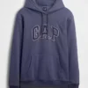 Felpa con cappuccio per adulti Vintagesoft con Arch Logo