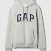 Felpa con cappuccio per adulti Vintagesoft con Arch Logo
