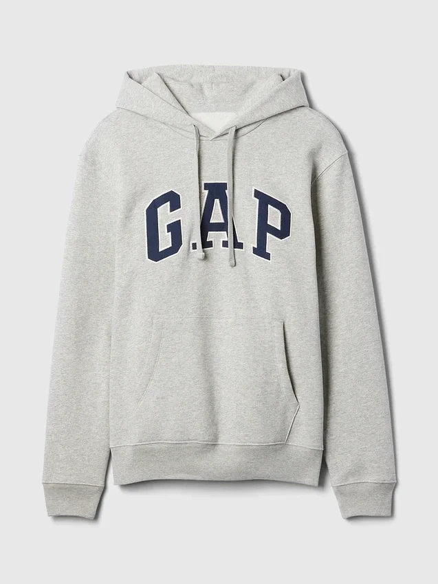 Felpa con cappuccio per adulti Vintagesoft con Arch Logo