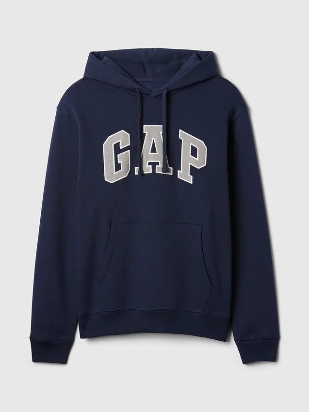 Felpa con cappuccio per adulti Vintagesoft con Arch Logo
