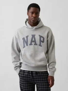 Felpa con cappuccio per adulti Vintagesoft Nap Logo