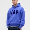 Felpa con cappuccio per adulti Vintagesoft Nap Logo