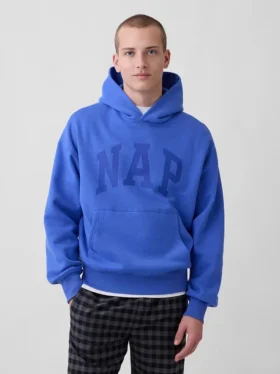 Felpa con cappuccio per adulti Vintagesoft Nap Logo