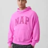 Felpa con cappuccio per adulti Vintagesoft Nap Logo