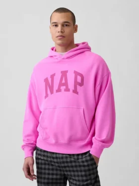 Felpa con cappuccio per adulti Vintagesoft Nap Logo