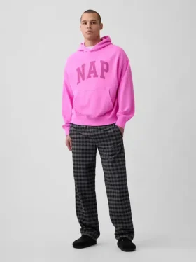 Felpa con cappuccio per adulti Vintagesoft Nap Logo