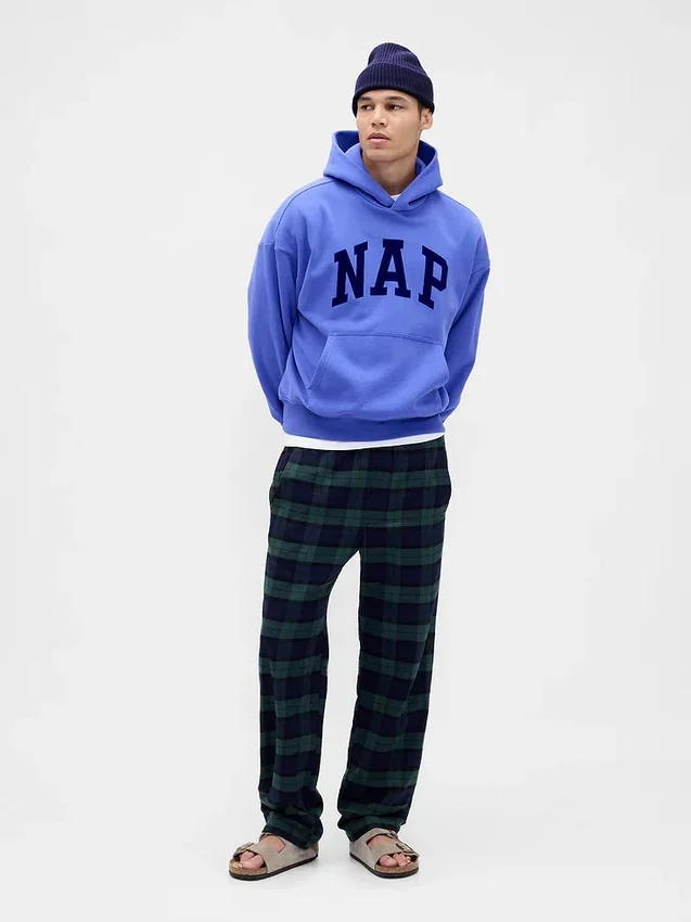 Felpa con cappuccio per adulti Vintagesoft Nap Logo