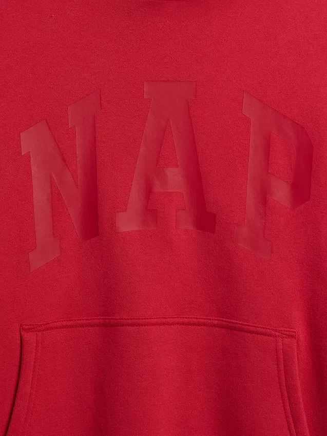 Felpa con cappuccio per adulti Vintagesoft Nap Logo