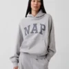 Felpa con cappuccio per adulti Vintagesoft Nap Logo