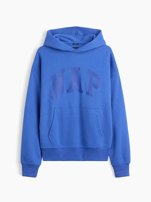 Felpa con cappuccio per adulti Vintagesoft Nap Logo