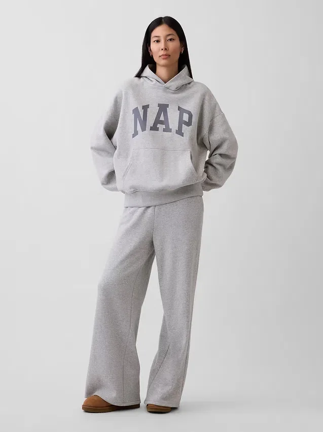 Felpa con cappuccio per adulti Vintagesoft Nap Logo
