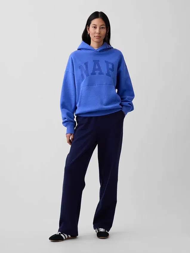 Felpa con cappuccio per adulti Vintagesoft Nap Logo