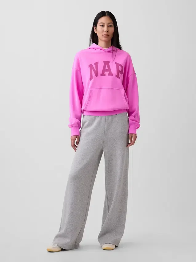 Felpa con cappuccio per adulti Vintagesoft Nap Logo