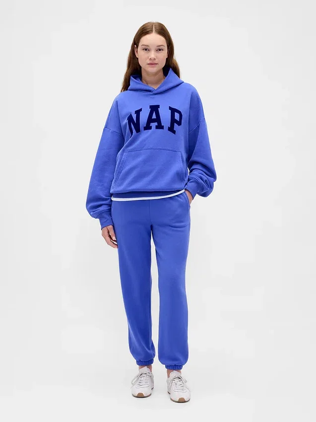Felpa con cappuccio per adulti Vintagesoft Nap Logo