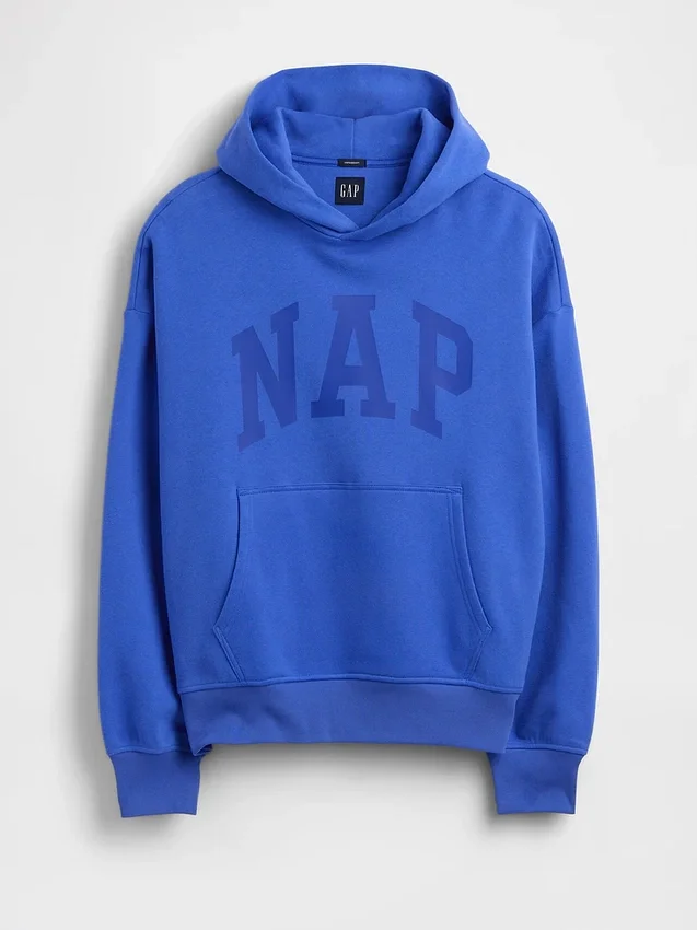 Felpa con cappuccio per adulti Vintagesoft Nap Logo
