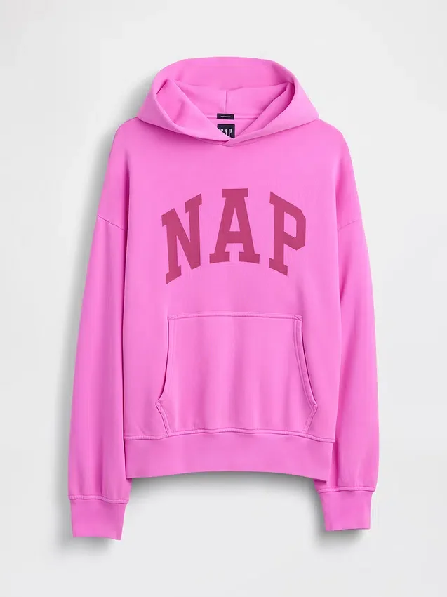 Felpa con cappuccio per adulti Vintagesoft Nap Logo