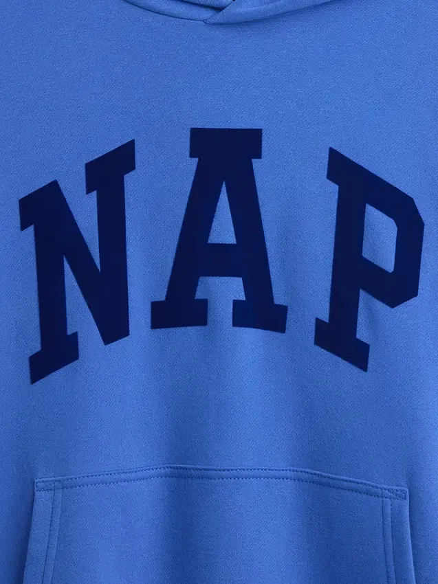 Felpa con cappuccio per adulti Vintagesoft Nap Logo