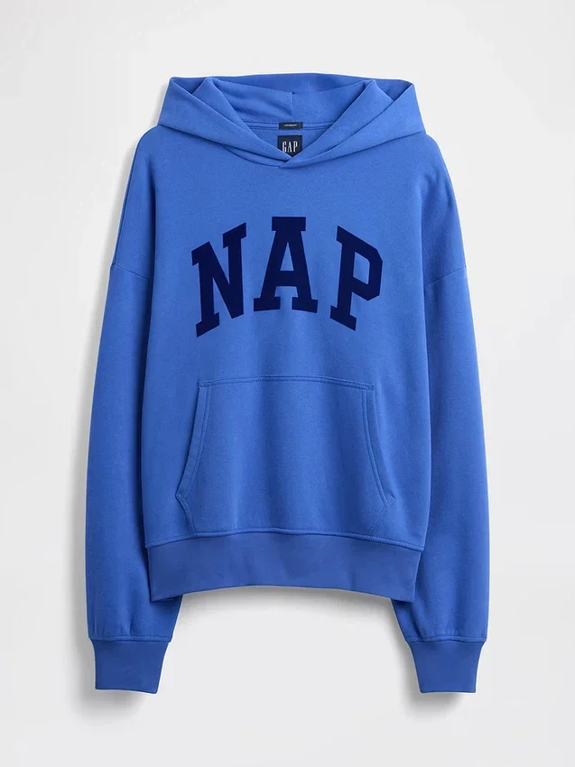 Felpa con cappuccio per adulti Vintagesoft Nap Logo