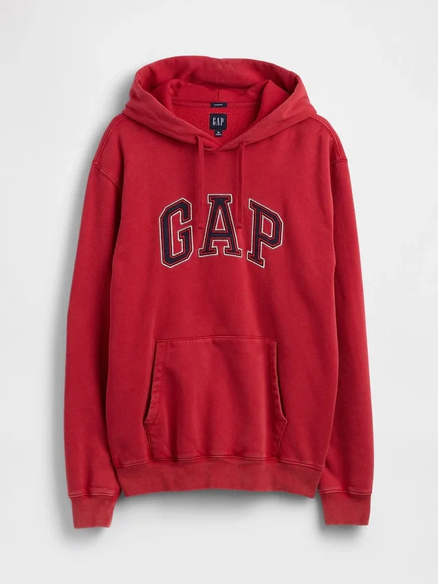 Felpa con cappuccio per adulti Vintagesoft Relaxed Logo