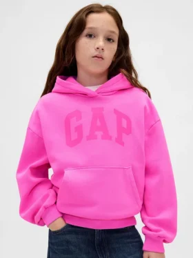 Felpa con cappuccio per bambini con logo Vintagesoft