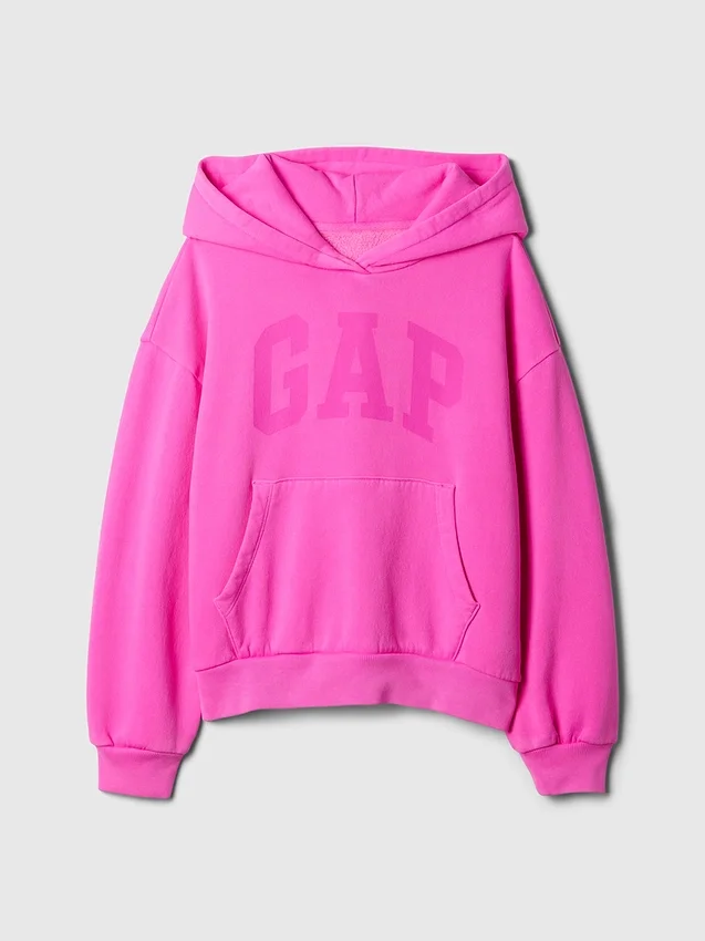 Felpa con cappuccio per bambini con logo Vintagesoft
