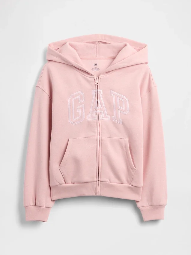 Felpa con cappuccio per bambini Vintagesoft con Arch Logo Gap