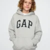 Felpa con cappuccio per bambini Vintagesoft con logo